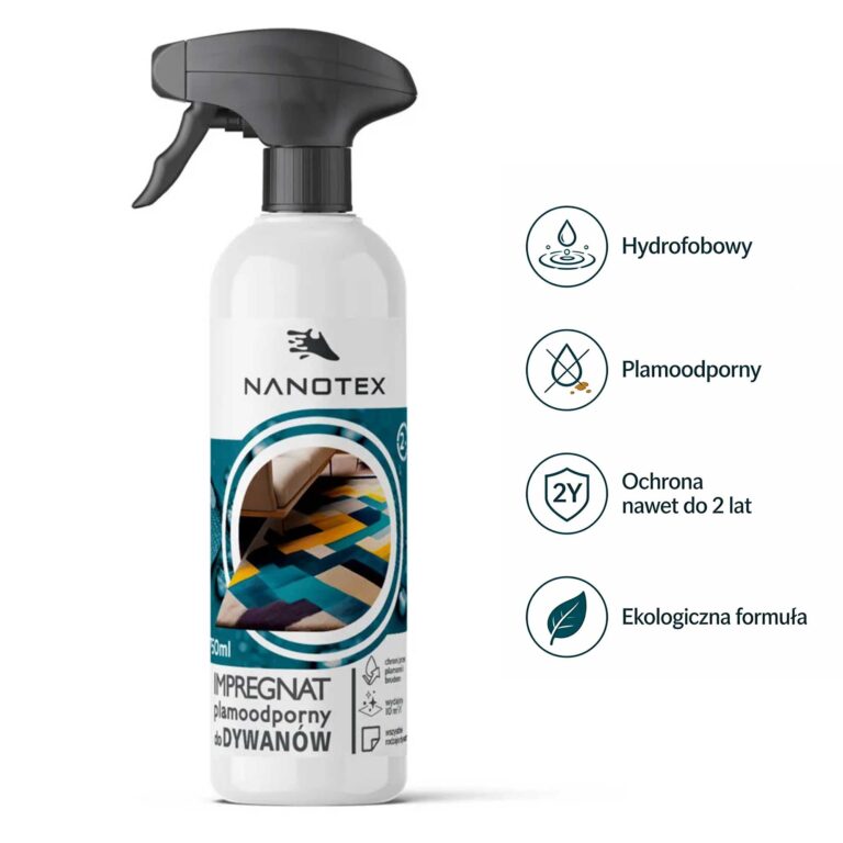 Impregnat do dywanów NanoTex przykładowy produkt marki Nanotex