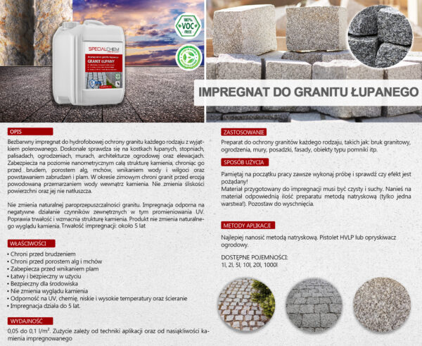 Preparat do granitu łupanego Specialchem Granit Łupany - obrazek 2