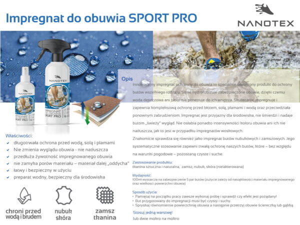 Impregnat do obuwia sport pro NanoTex - obrazek 3